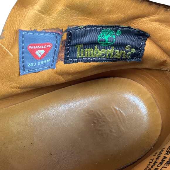 Timberland Nubuck Leather Prima-loft Combat Hiking Mid Boots Black - Picture 10 of 11